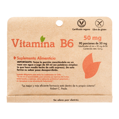 Vitamina B6  Dulzura Natural (90 porciones de 50 mg)/ FLAVIO1