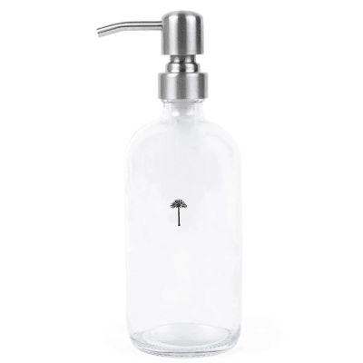 Dispensador de Lavaloza vidrio 500ml / Casa Nativa Dispensador transparente de Lavaloza vidrio 500m1