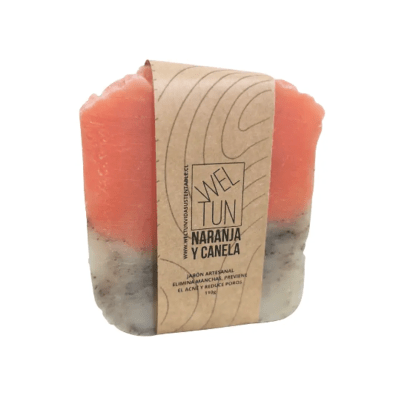 Jabón Artesanal  variedades/ WELTUN Naranja y Canela (elimina manchas  previene el acné y reduce po1