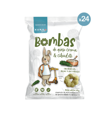 Bombas queso crema y ciboulette / Kuna1