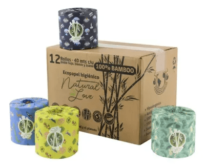 caja 12 unidades papel higienico / natural love1