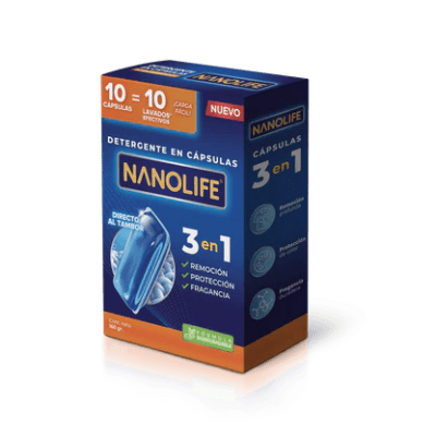 Detergente cápsulas 10un / Nanolife Deysa1