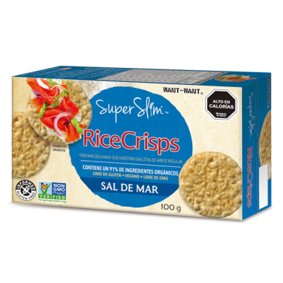Galleta de arroz con sal de mar 100g Rice Crips1