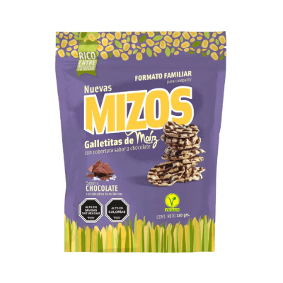 Galleta de maiz chocolate 120grs / MIZOS1