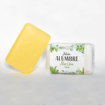 HBM/ Jabón de alumbre Variedades  Alumbre Aloe Vera1