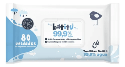 Toallitas humedas agua/Batitu1