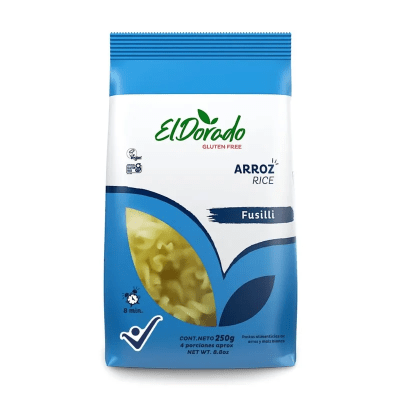 Pasta Fusilli Arroz El Dorado 250 gr. 250 gr/ FLAVIO1