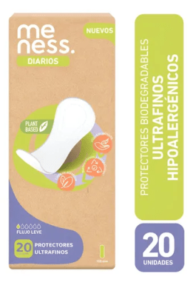 Protectores diarios biodegradables/ MeNess1