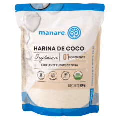 MANARE Harina de coco orgánica 500Gr