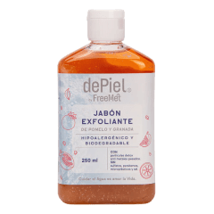 Jabón exfoliante natural 250ml / Freemet