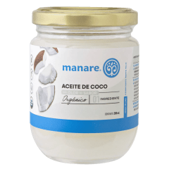 aceite de coco sin olor sin sabor 200ml / manare