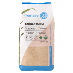 MANARE Azúcar rubia orgánica 1kg
