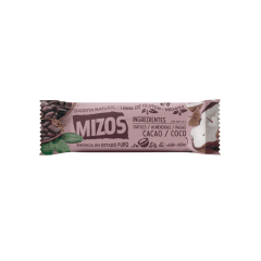 BARRITA NATURAL SABOR CACAO 35grs / MIZOS