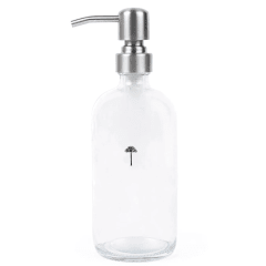 Dispensador de Lavaloza vidrio 500ml / Casa Nativa Dispensador transparente de Lavaloza vidrio 500m
