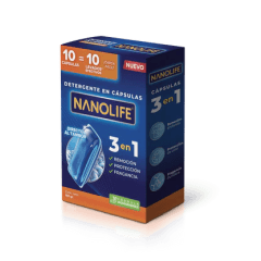 Detergente cápsulas 10un / Nanolife Deysa
