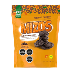 Galletas de arroz chocolate naranja 150g / MIZOS
