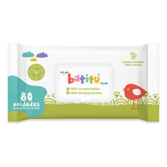 Toallitas humedas bambu/Batitu
