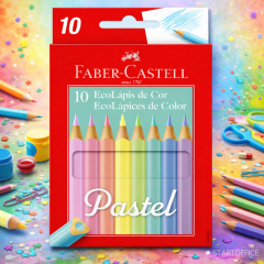 Lapices 10 Pastel Faber
