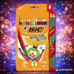 Lapices 12 Colores Evolution Ciscus Bic