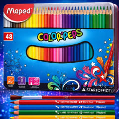 Caja 48 Lapices Colores Maped
