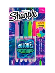 Set Marcadores 5 Colores Cosmicos Sharpie