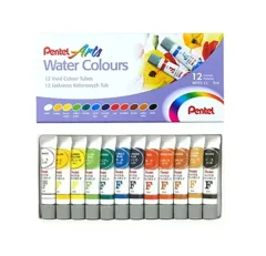 Set Acuarela 12 Colores 5ml Pentel