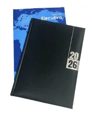 Agenda Ejecutiva Clasica Dia por Pagina Negro Isofit