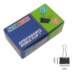 Apretador Negro 12un DL Office