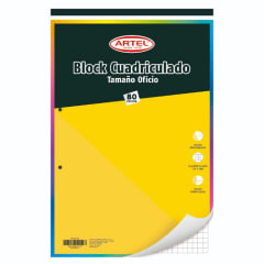 Block Cuadriculado 7mm Oficio Artel