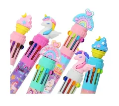 Boligrafo 10 Colores Unicornio Wero