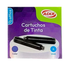 Repuesto Pluma Fuente Azul 6u Adix