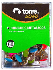 Chinches Colores Surtidos 50u Torre