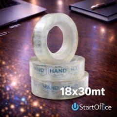 Cinta Cristal Scotch 18x30mt x Unidad Hand