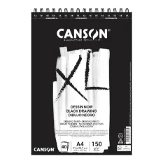 Croquera A4 Hoja Negra 150g Canson