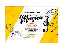 Cuaderno Musica Pauta Entera 10h Artel