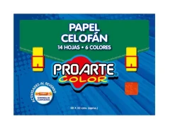Estuche Papel Celofan 14h 6c 30x33 Proarte
