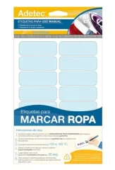 Set Etiquetas Marcar Ropa 16u Lisas Adetec