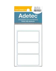 Etiquetas Adhesivas 35x70 Blancas P/30 Adetec
