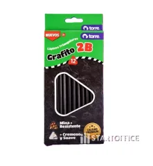 Lapiz Grafito Triangulares Torre x12