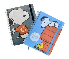 Libreta Espiral Snoopy Grande 80g 96h Mooving