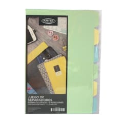 Set Juego 6 Separadores Oficio Artel