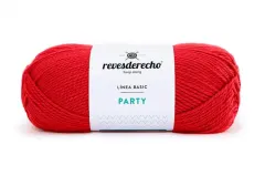 Lana Linea Basic Party 100g 078 Rojo Fuerte
