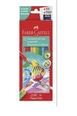 Lapiz Acuarelable 12 col + (Pincel+Sacapunta) Faber