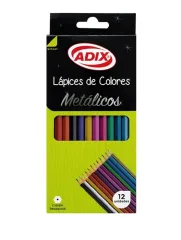 Lapices de Colores Metalizados 12u Adix