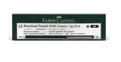 Lapices Grafito 12u HB C/Goma 2112 Faber Castell