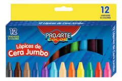 Lapiz Cera 12 Colores Jumbo Proarte