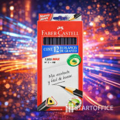 Lapiz Grafito 12 Faber 1205 MAX Triangular