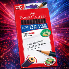 Lapices Grafito HB2 Hex Faber Castell D/12