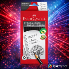 Lapices Grafito HB2 Red Faber Castell D/12