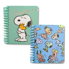 Libreta Espiral Snoopy Pequeña 80g 96h Mooving